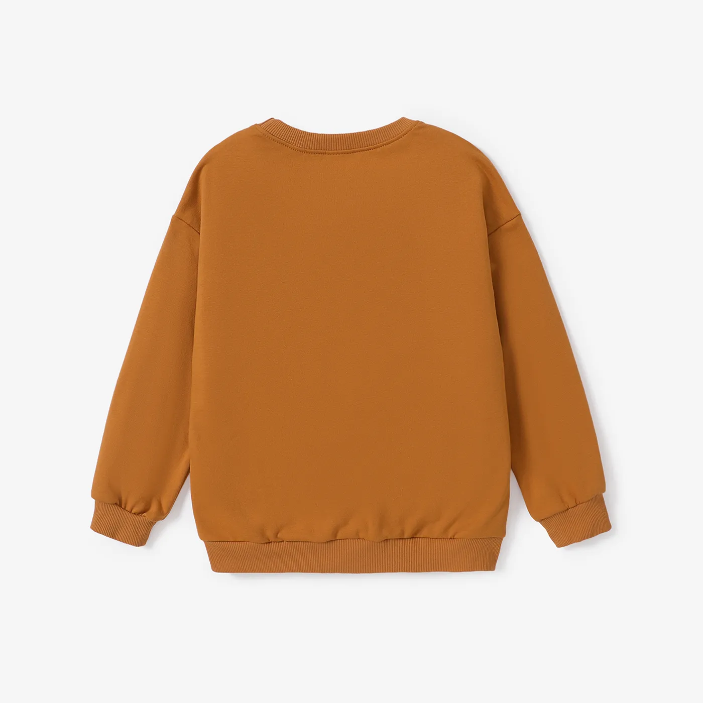  Kid Girl Hyper-Tactile 3D Letter Sweatshirt f Brown image 2