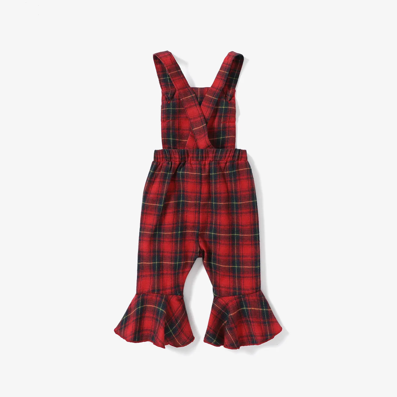 Baby Girl Christmas Camisole Overalls 
 Red big image 1
