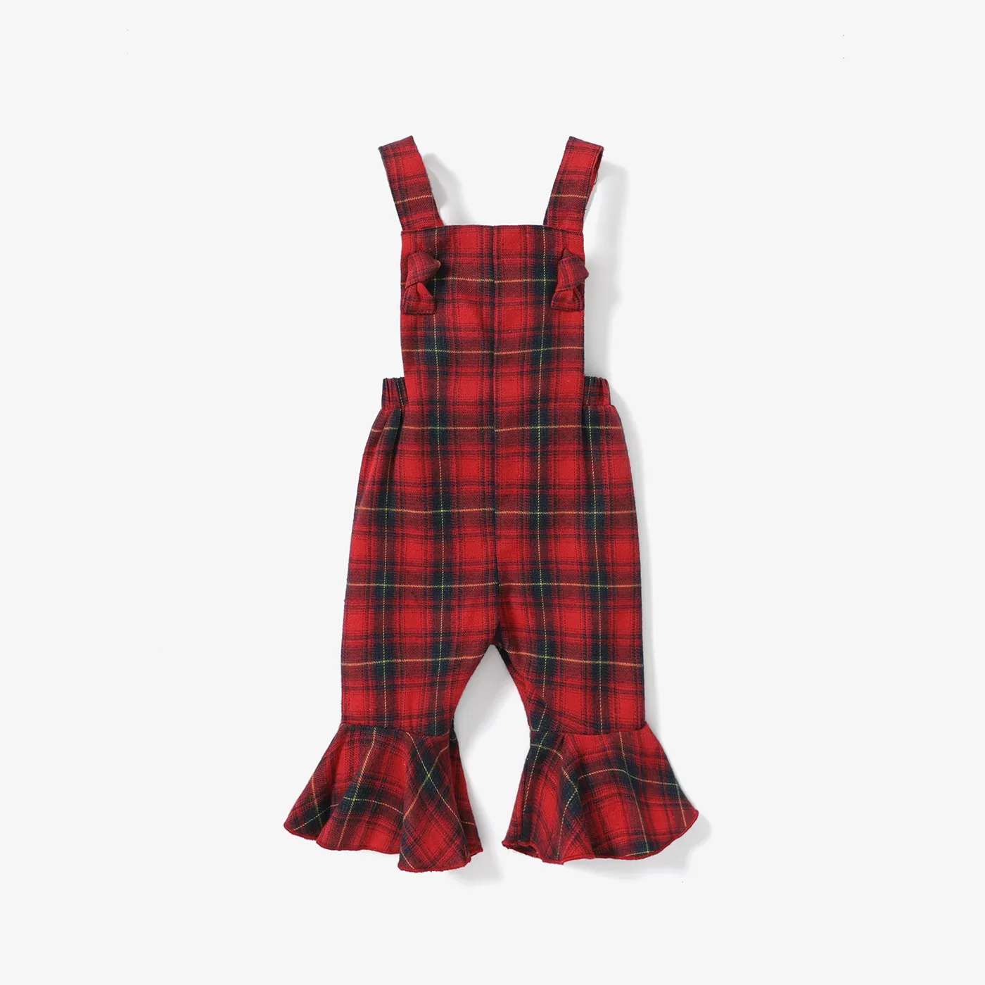 Baby Girl Christmas Camisole Overalls 
