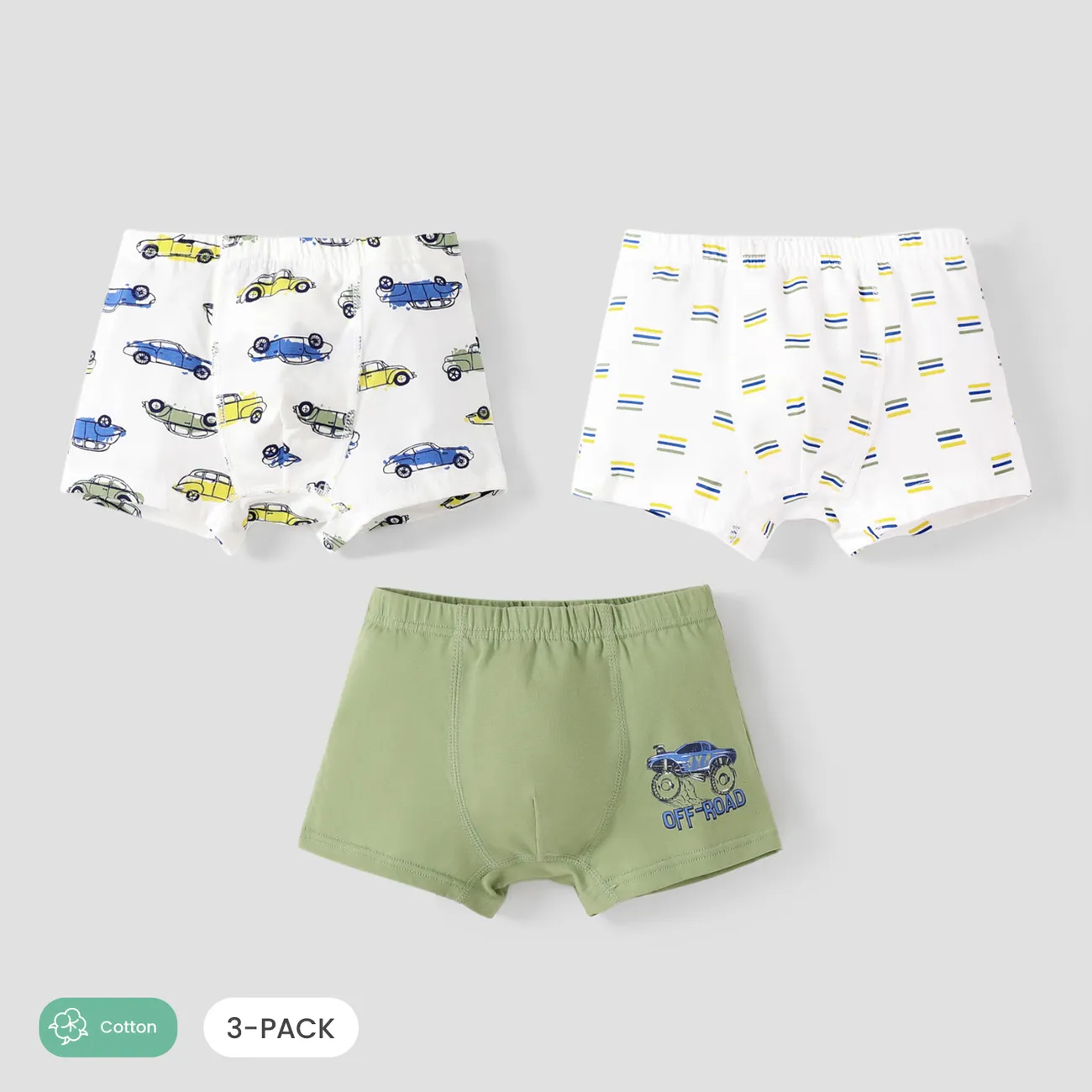  Kids Children Boys Underwear Cute Print Briefs Shorts