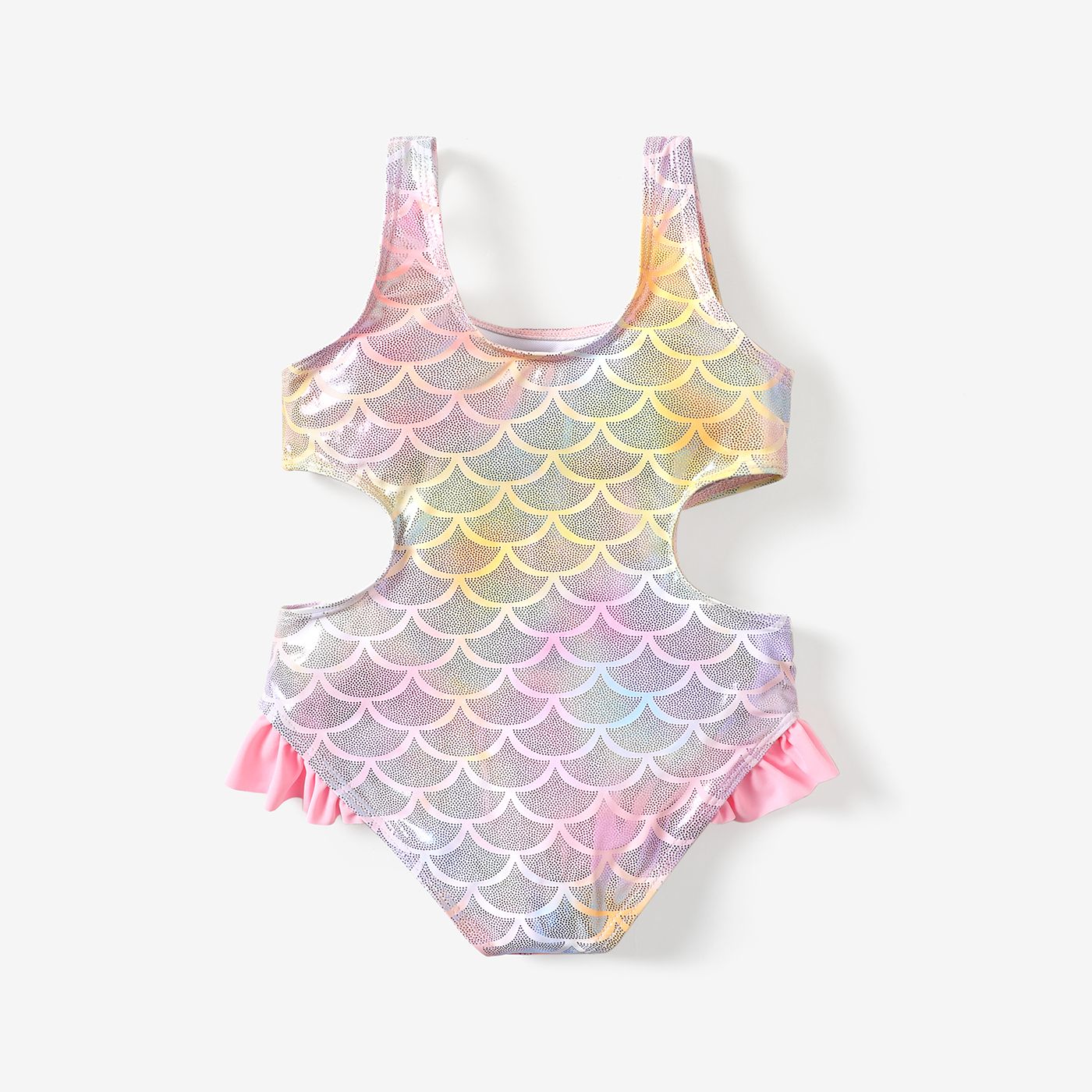 

Toddler Girl Sweet Mermaid Sleeveless Onepiece Swimsuit