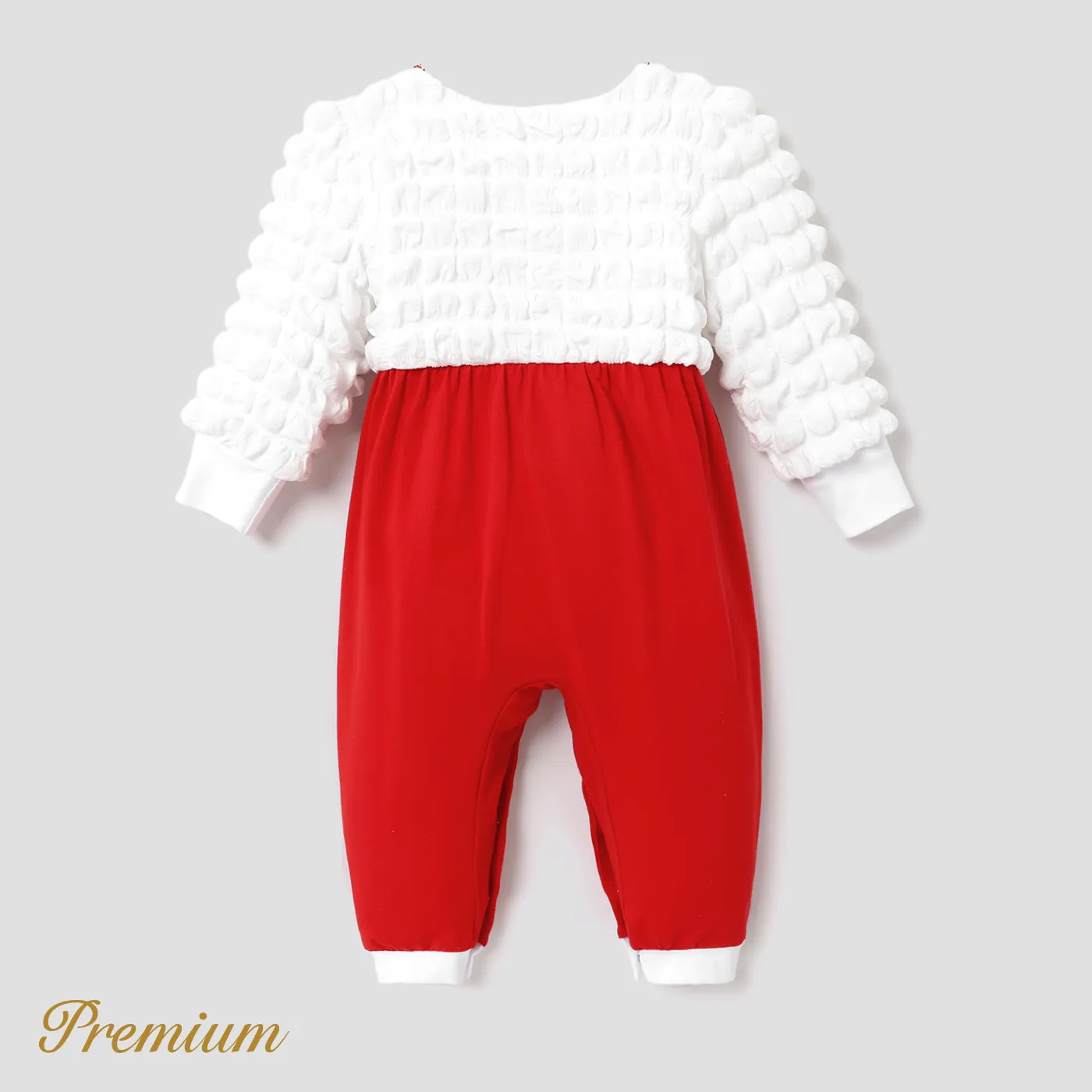 Baby Girl Elegant Christmas Long Sleeve Jumpsuit  image 6