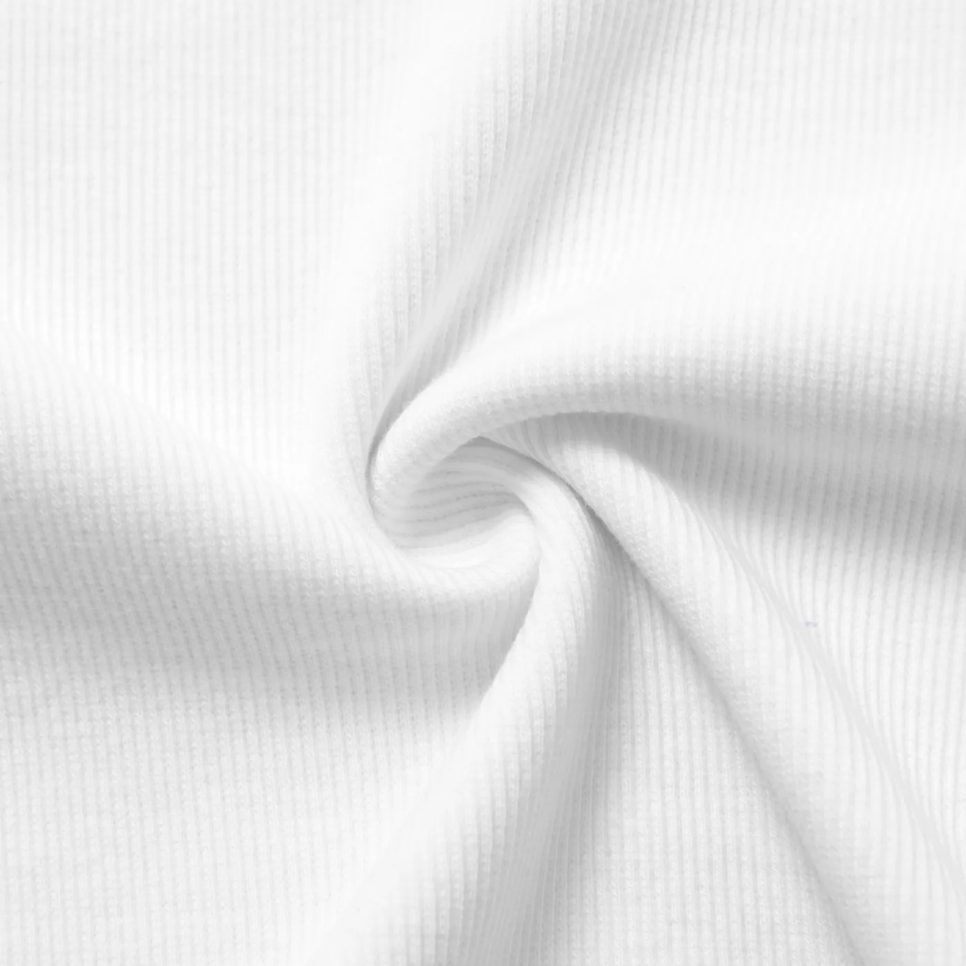 Toddler Girl Elegant Solid Color Long Sleeve Ruffle Tee White image 5