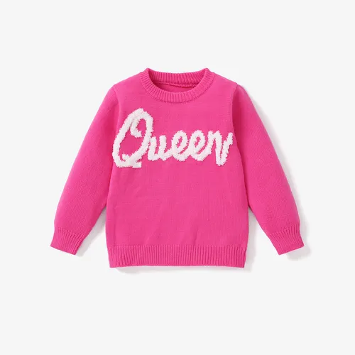  Kid Girl Letter Pattern Sweater/Top 