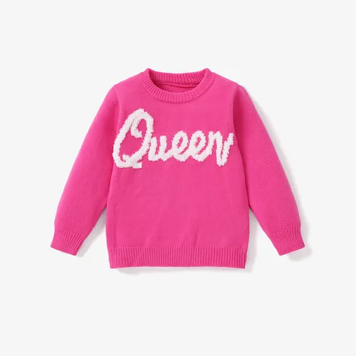 Kid Girl Letter Pattern Sweater/Top