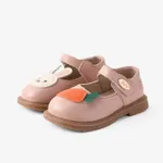 Toddler & Kid Girls Cute Cartoon Pattern Velcro Leather Shoes  image 2