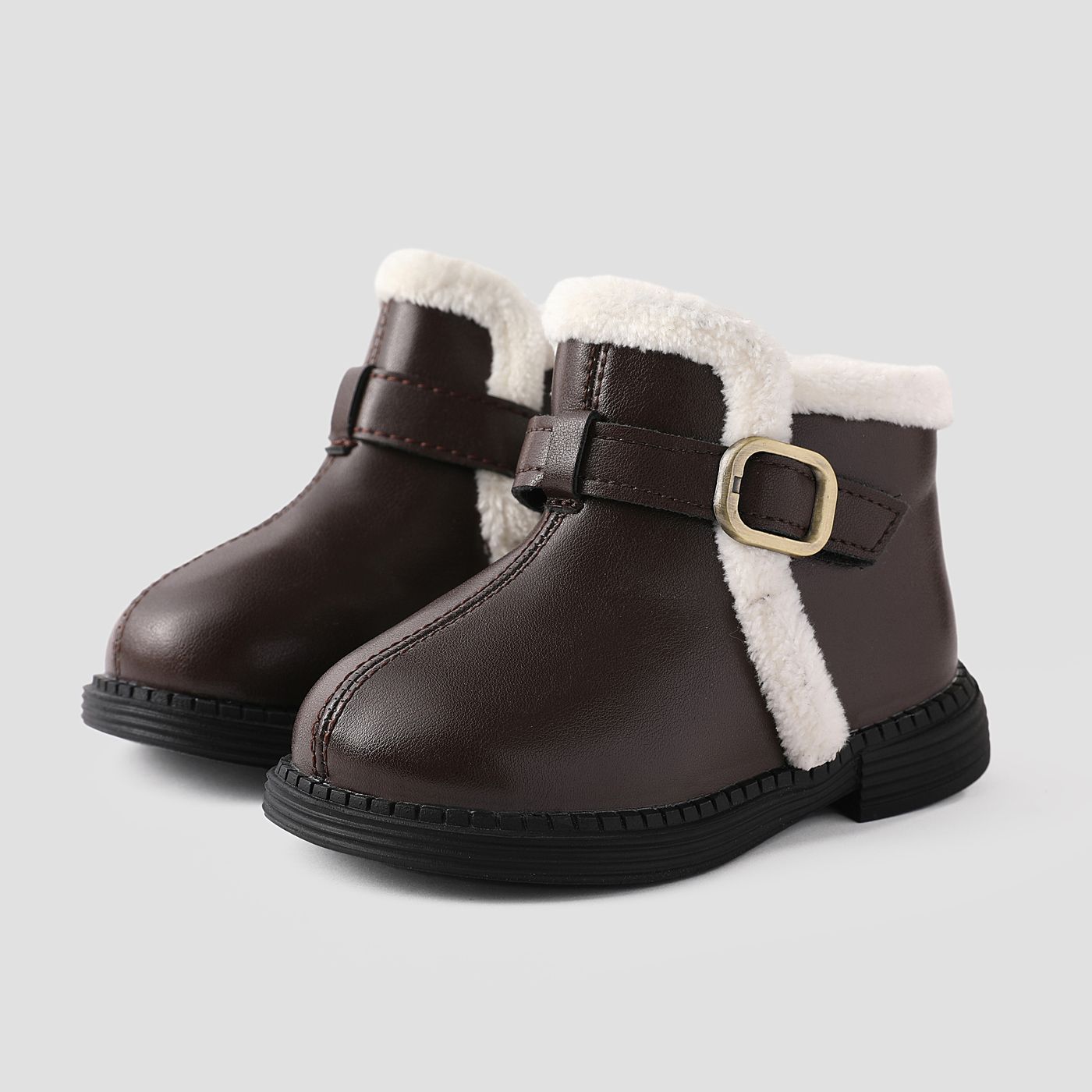 Toddler/Kids Velcro Fleece Snow Boots