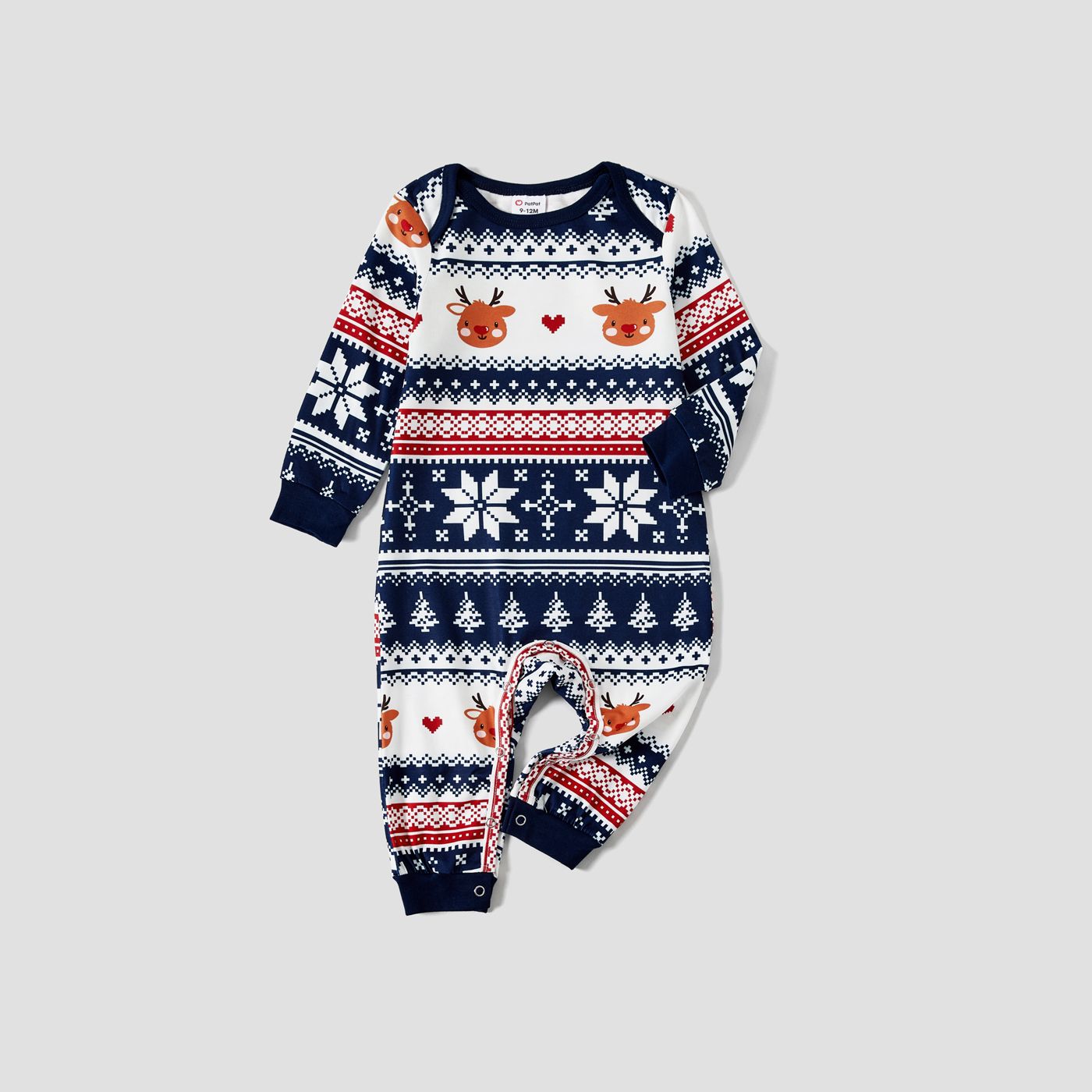 Christmas Family Matching Festival Theme All-over Print Long-sleeve Pajamas Sets(Flame Resistant)