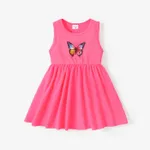 Toddler Girl Butterfly Print Tank Dress Roseo