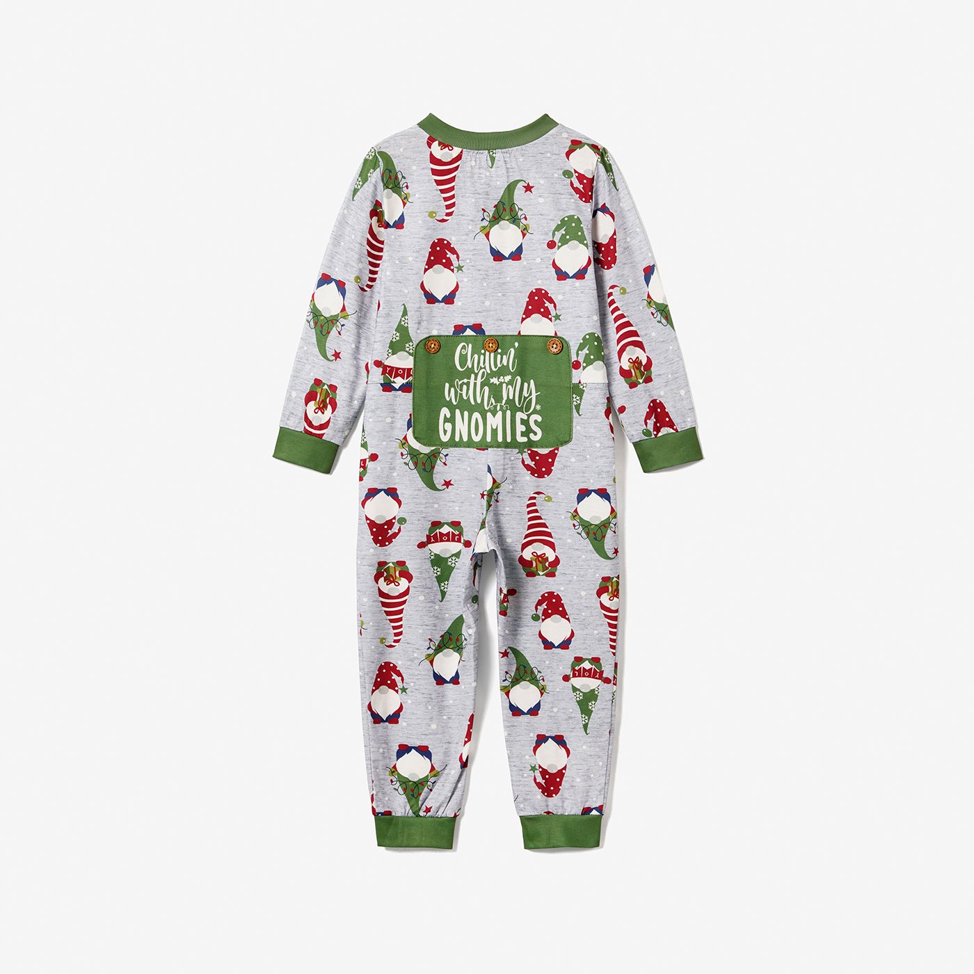 Christmas Family Matching Gnome All-over Print Long-sleeve Onesies Pajamas (Flame resistant)