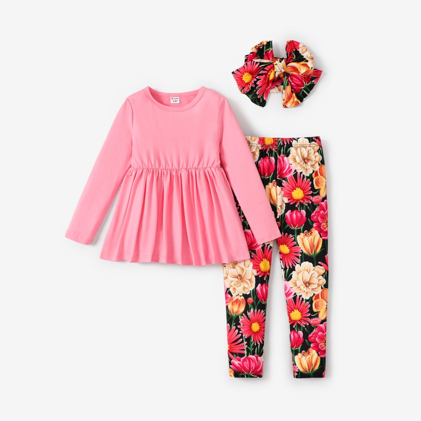 3PCS Kid Girl Floral Elegant Set