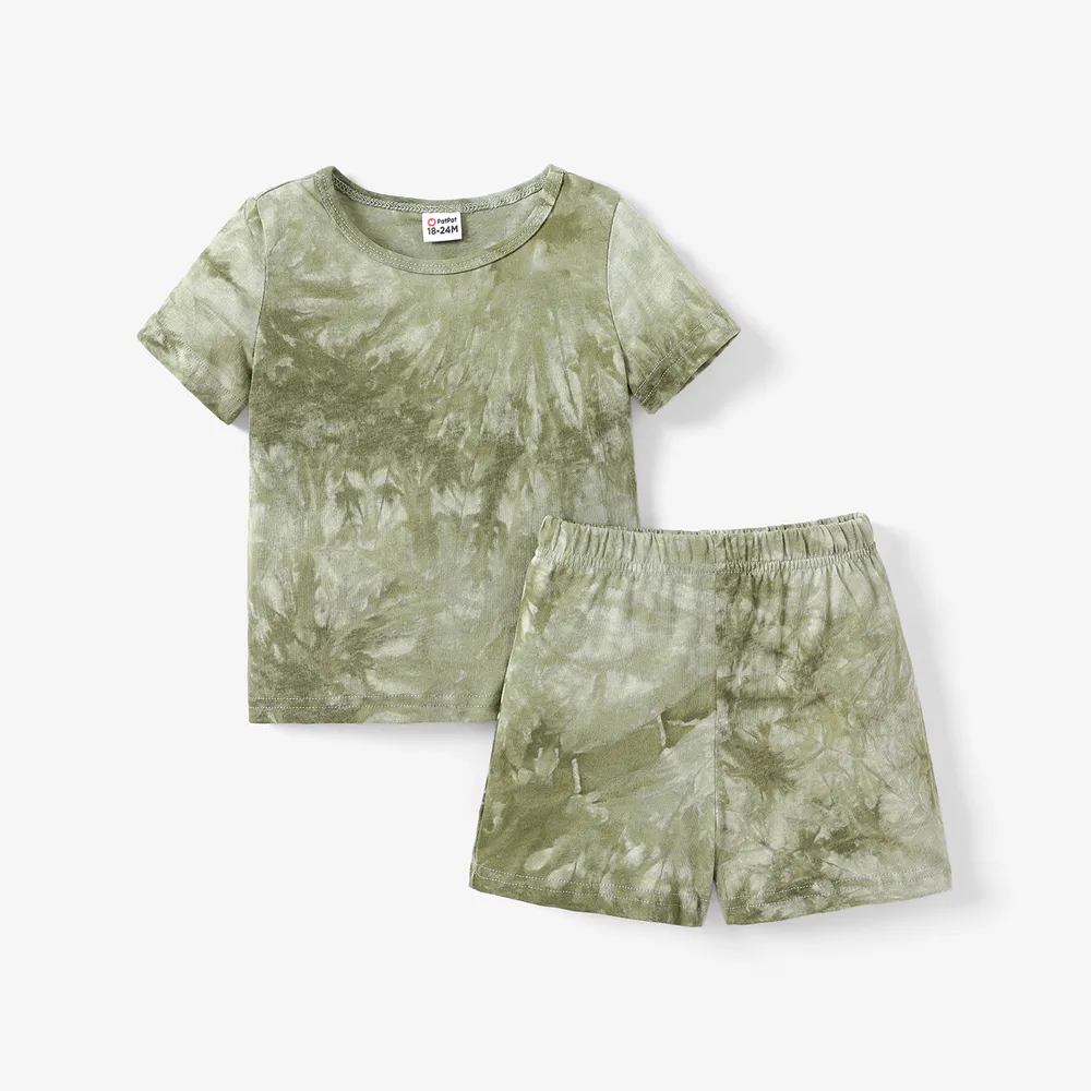 2 Stück Kleinkinder Jungen Lässig T-Shirt-Sets big image 1