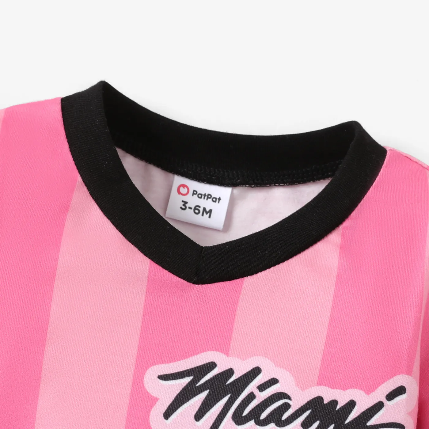 Baby Girl/Boy Pink Striped Sporty Jumpsuit  image 3