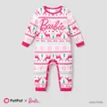 Barbie Christmas Mommy and Me Snowflake Deer Pattern Print Pajamas Sets (Flame Resistant)  image 1