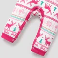 Barbie Christmas Mommy and Me Snowflake Deer Pattern Print Pajamas Sets (Flame Resistant)  image 5