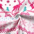 Barbie Christmas Mommy and Me Snowflake Deer Pattern Print Pajamas Sets (Flame Resistant)  image 3