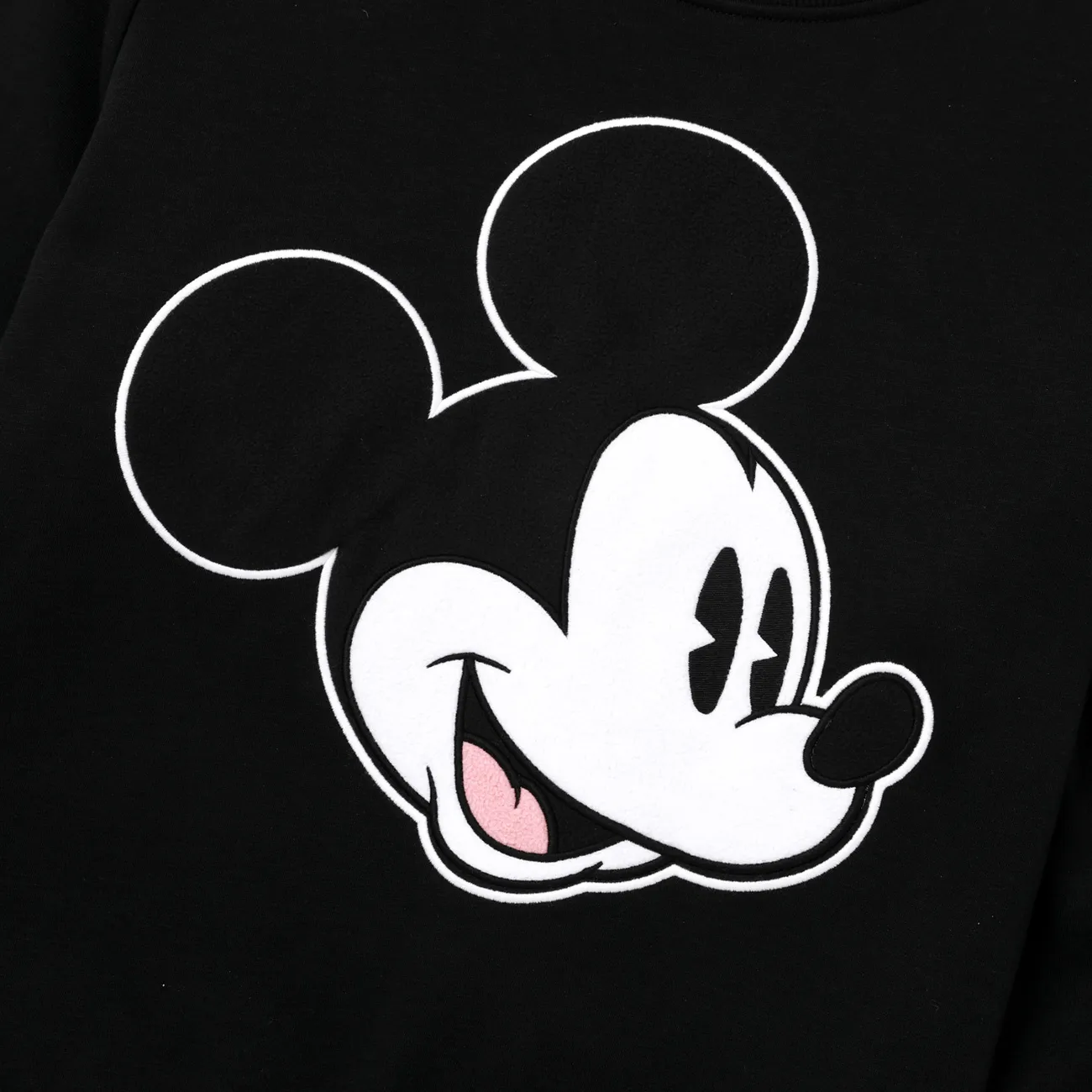 Disney Mickey and Friends Looks familiares Manga larga Conjuntos combinados para familia Conjuntos Negro big image 1