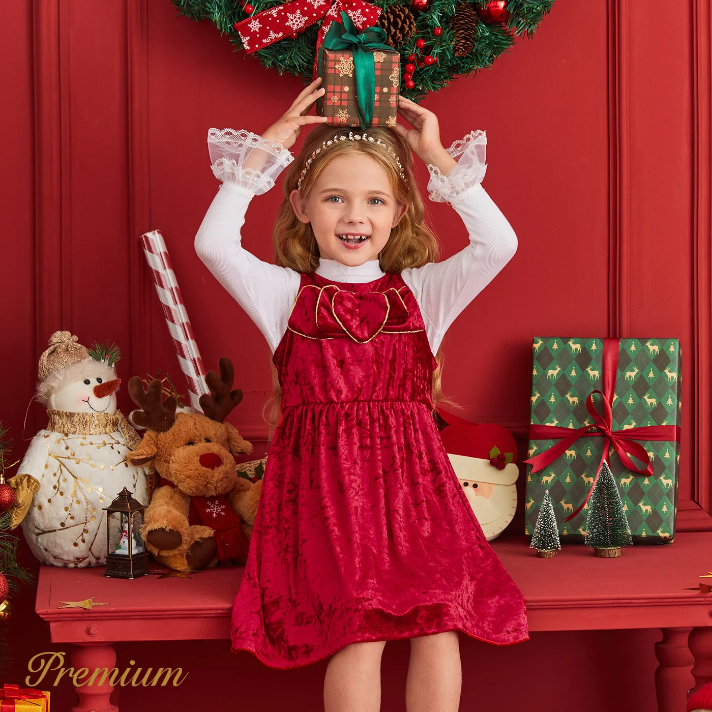 Toddler Girl Elegant Solid Color Dress