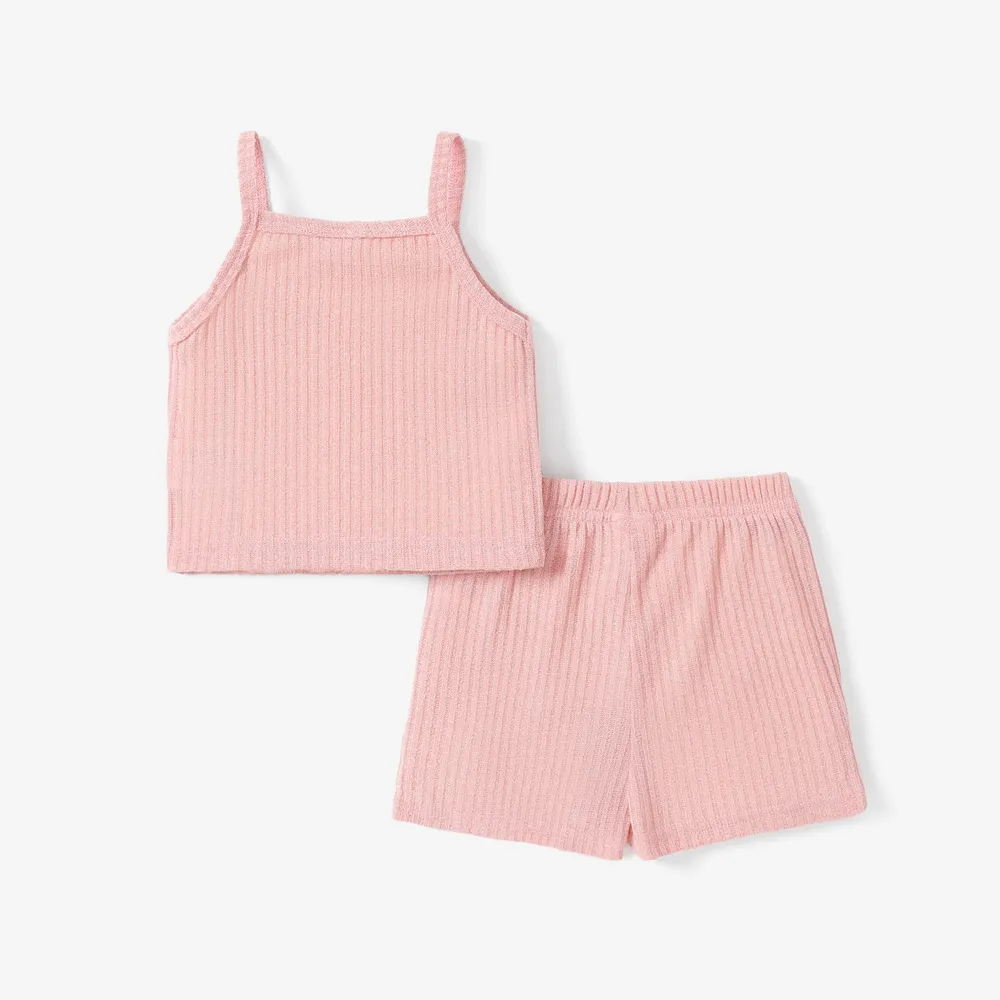 2 Stück Kleinkinder Mädchen Tanktop Süß Westen-Sets big image 2
