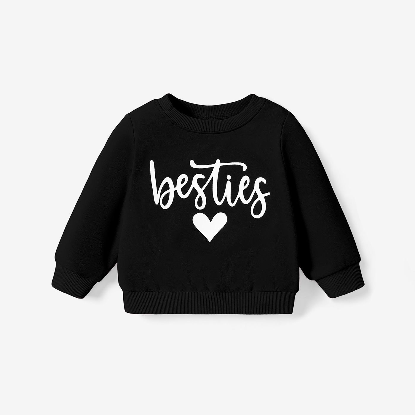 

Baby Girl Letter Pattern Pullover Sweatshirt