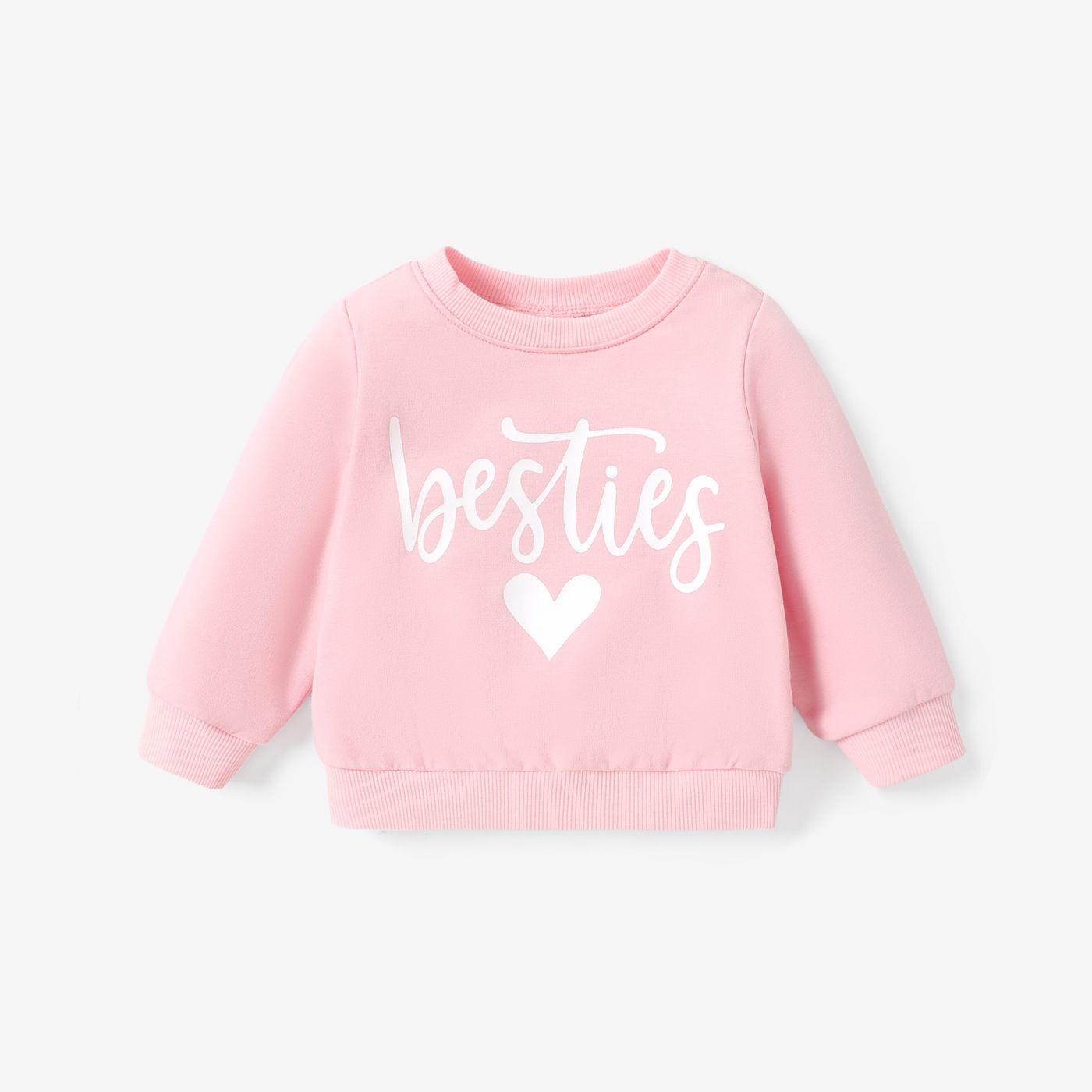 

Baby Girl Letter Pattern Pullover Sweatshirt