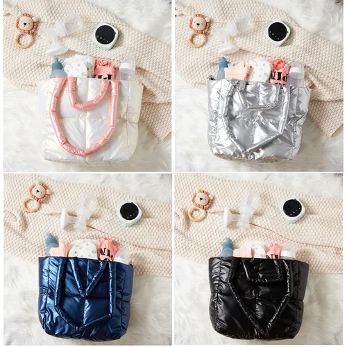 Simple and Stylish Fall/Winter Mommy Bag with Contrasting Colors