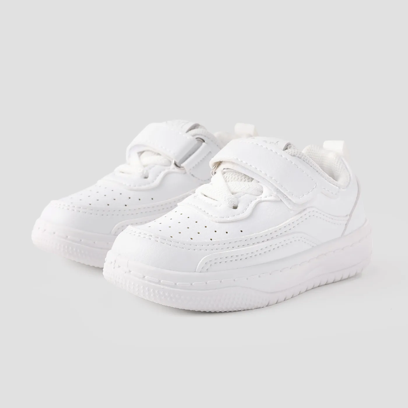 Kids Basic Solid Color Velcro Casual Shoes