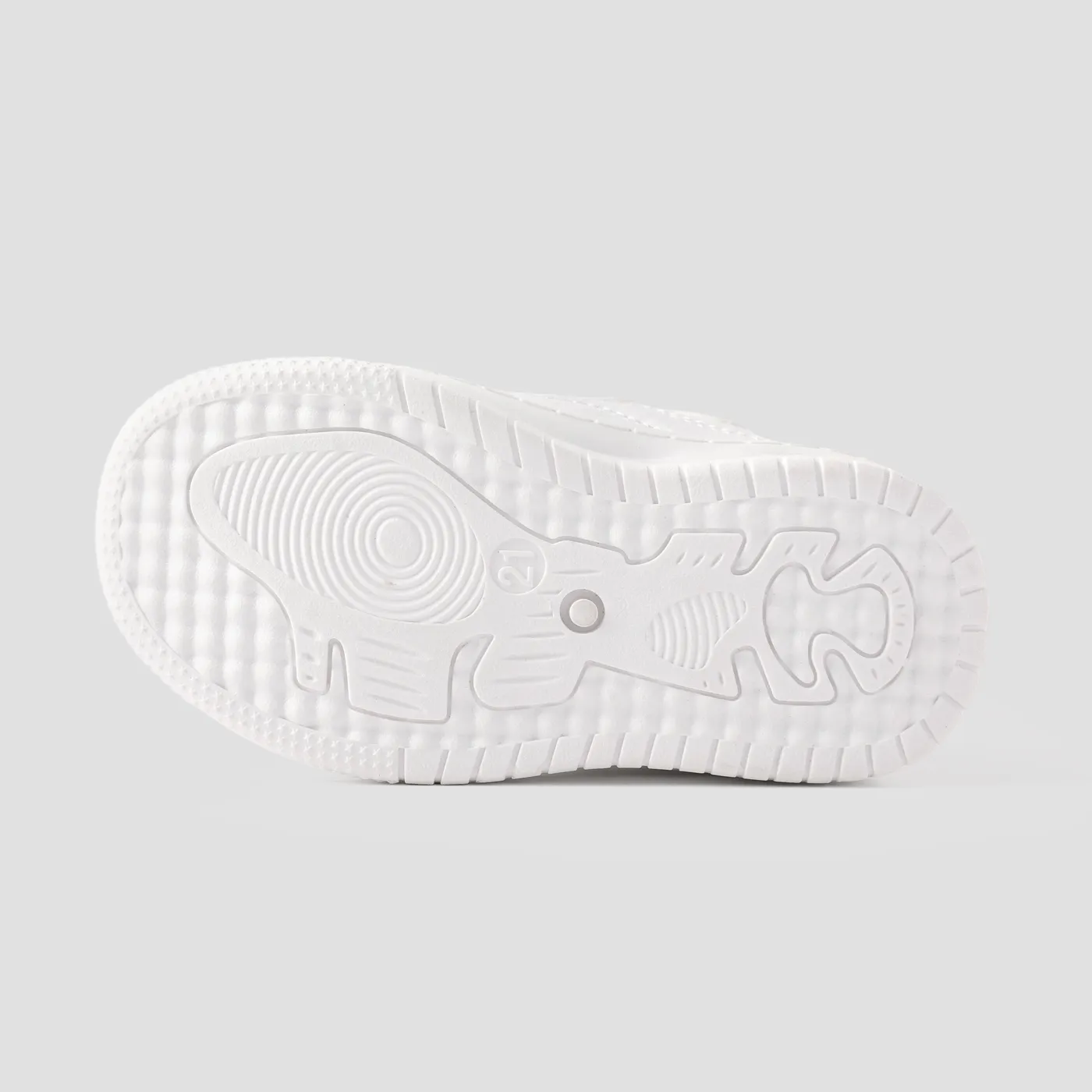 Kids Basic Solid Color Velcro Casual Shoes White image 5