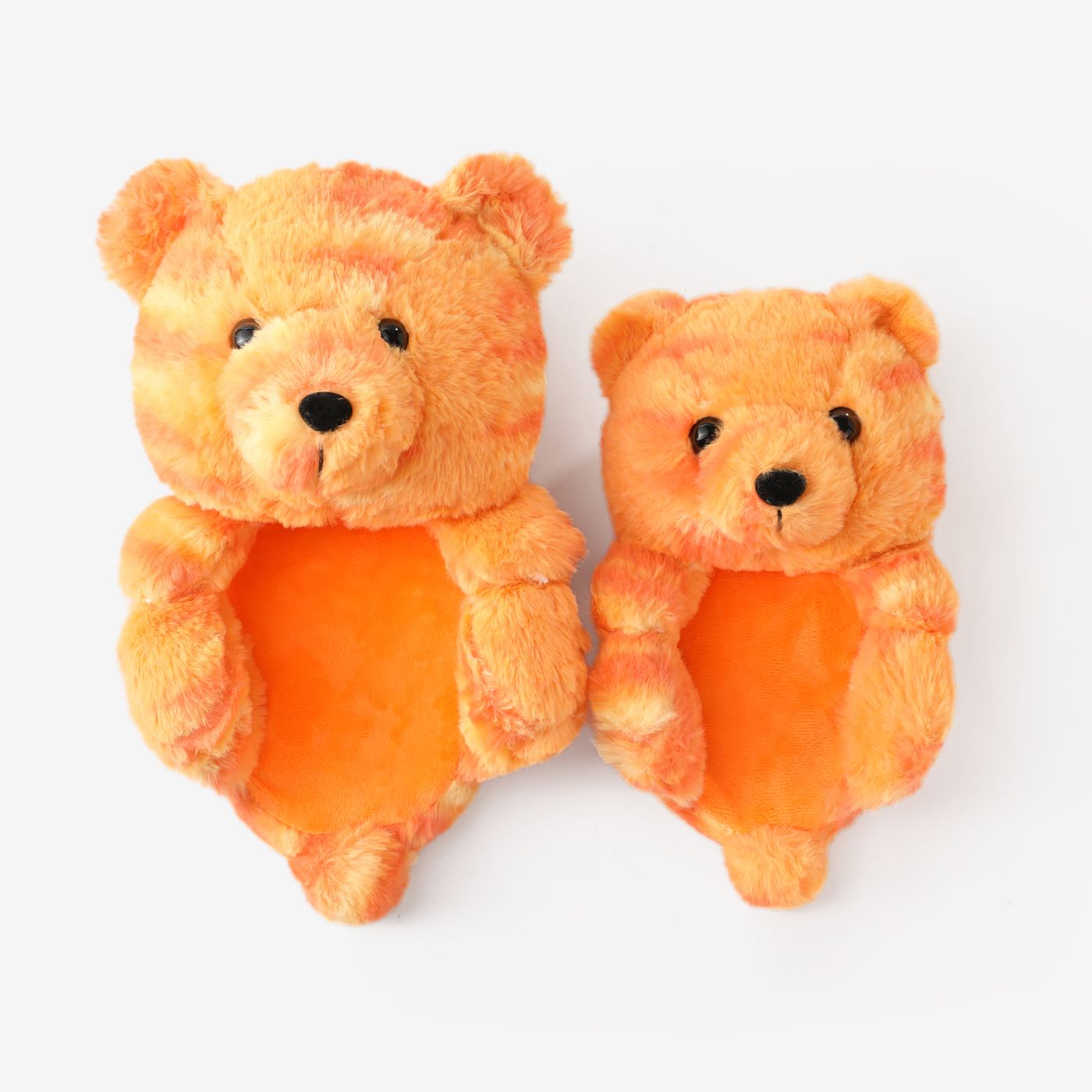 Pantoufles à Fourrure En Forme D’ours 3D Assorties à La Famille