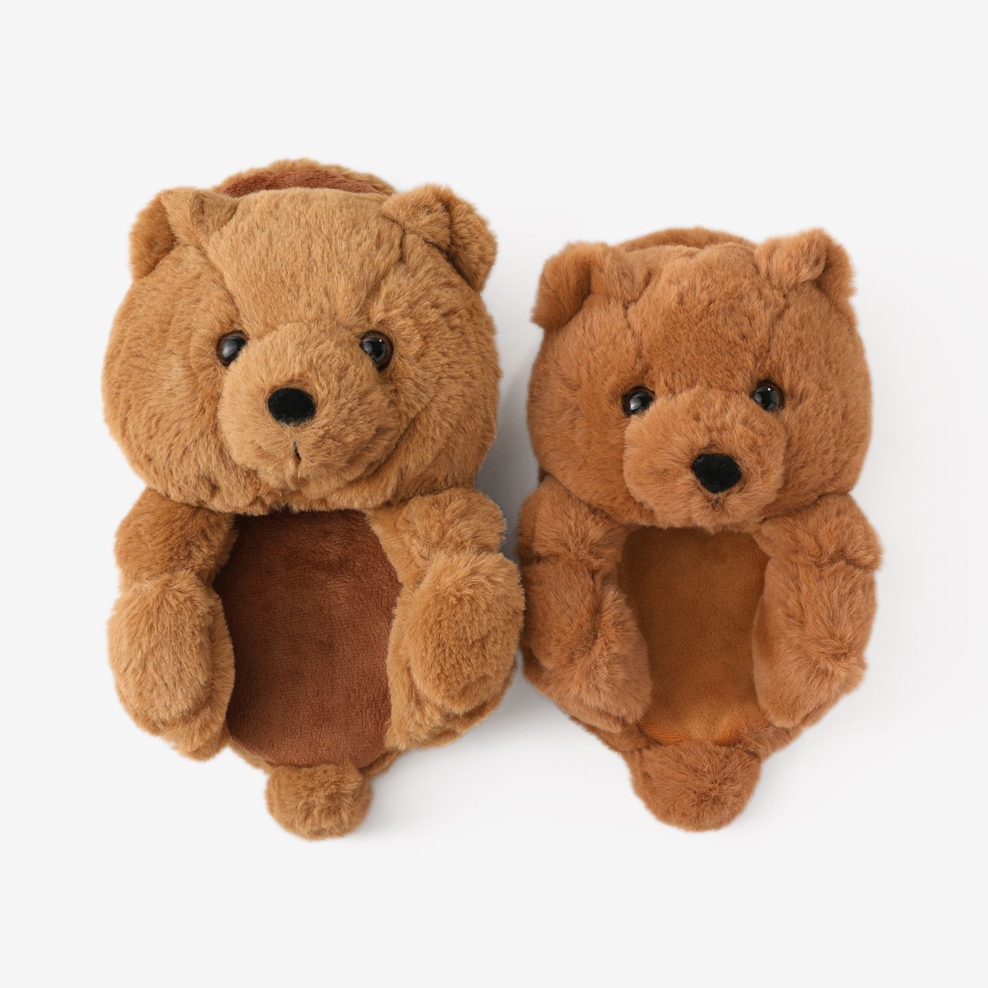 Family Matching Plush Teddy Bear Slippers