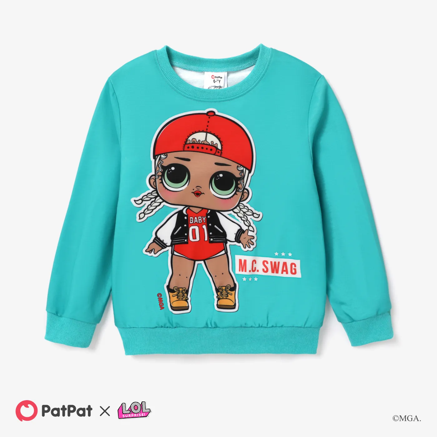 LOL Surprise Criança Menina Personagens Pullover Sweatshirt Verde