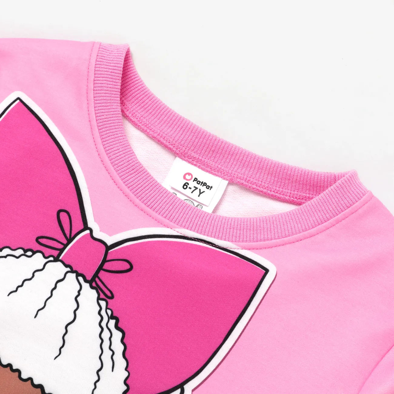 L.O.L. SURPRISE! Kid Girl Letter Characters Print Pullover Sweatshirt PINK-1 big image 1
