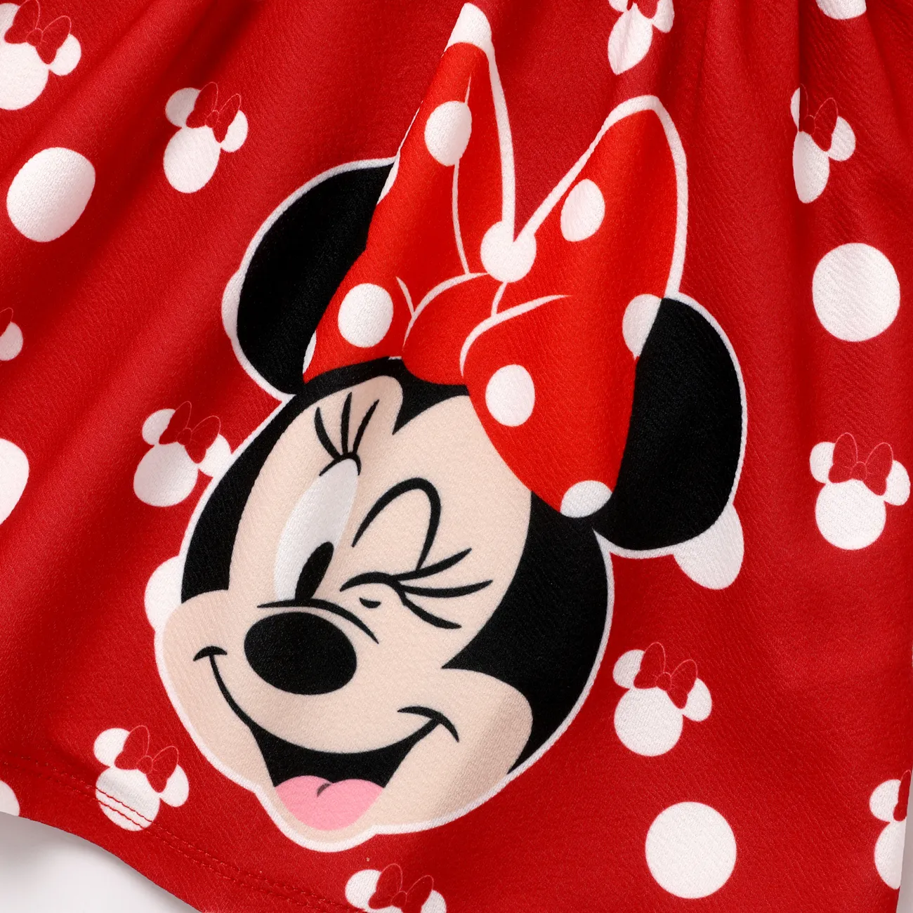 Disney Mickey and Friends 2 unidades Niño pequeño Chica Botón Dulce Traje de falda Rojo big image 1