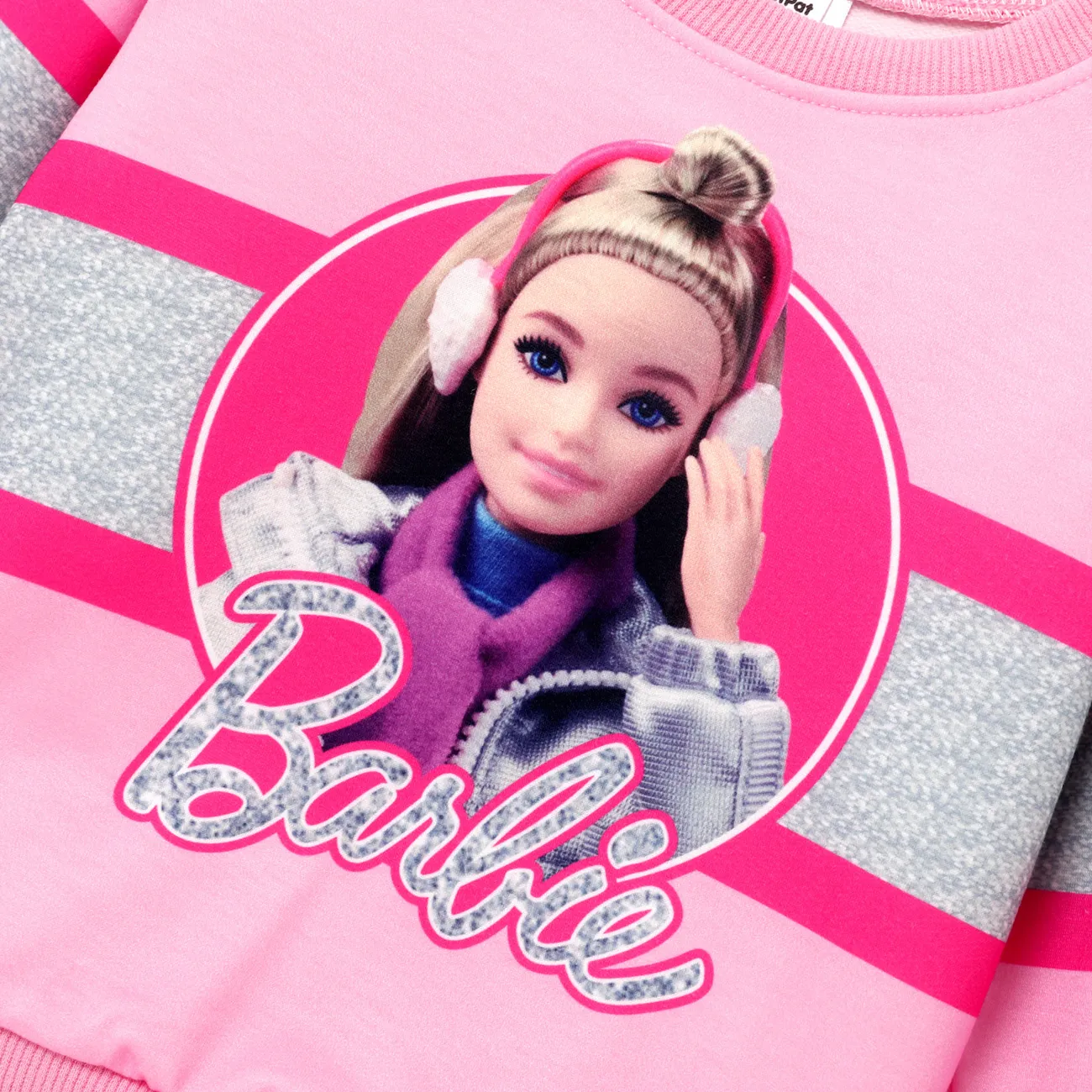 Barbie هوديس 2 - 6 سنوات حريمي شخصيات زهري big image 1