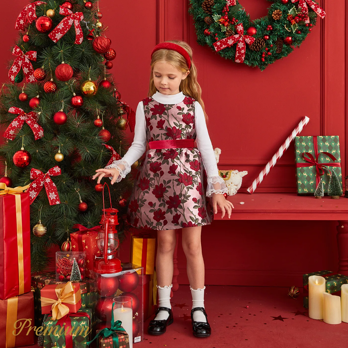 Kid Girl Sweet Elegant Flower Dress  image 5