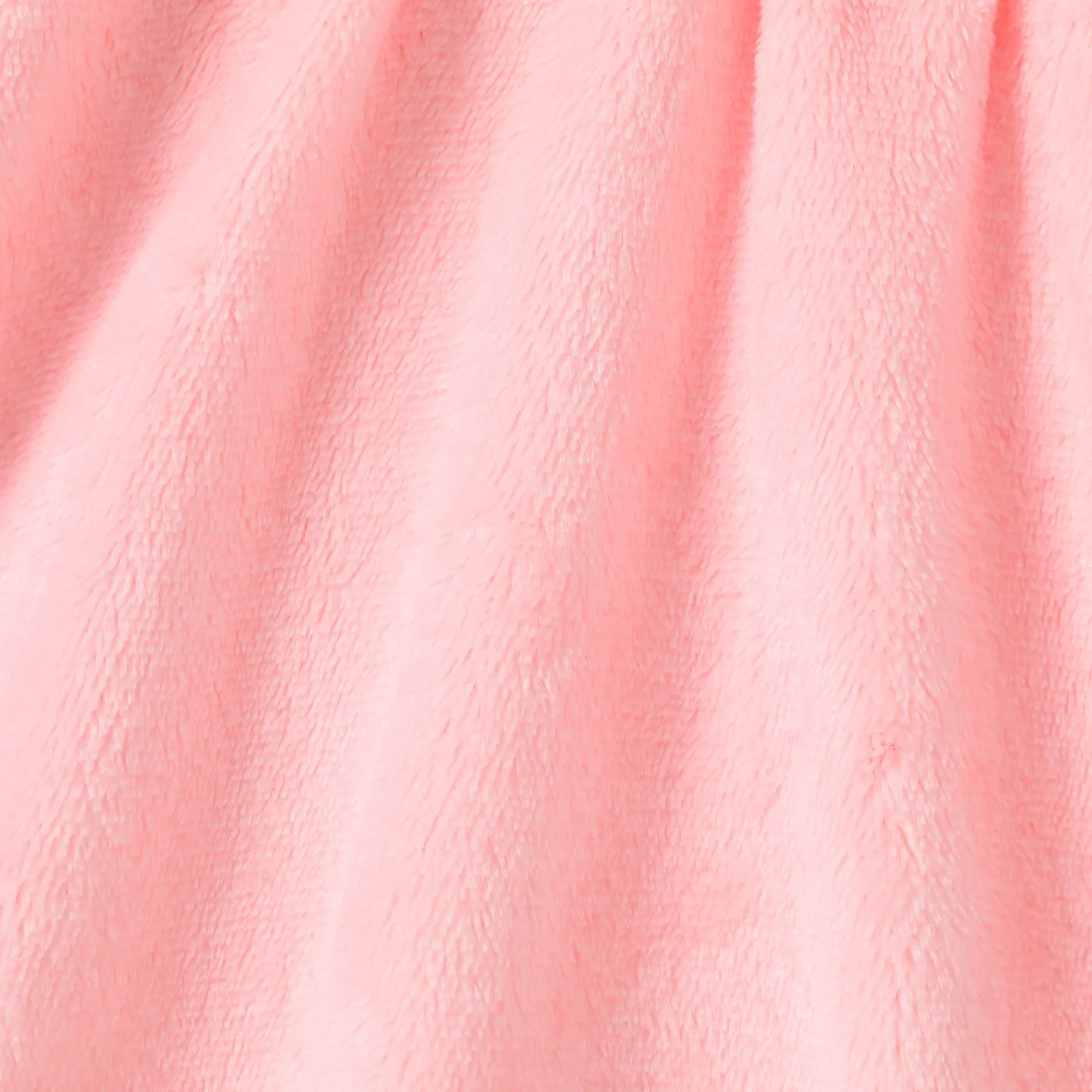 Baby Girl Bear Animal Pattern Ruffle Edge Dress Pink image 5