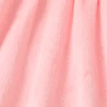 Baby Girl Bear Animal Pattern Ruffle Edge Dress Pink image 5