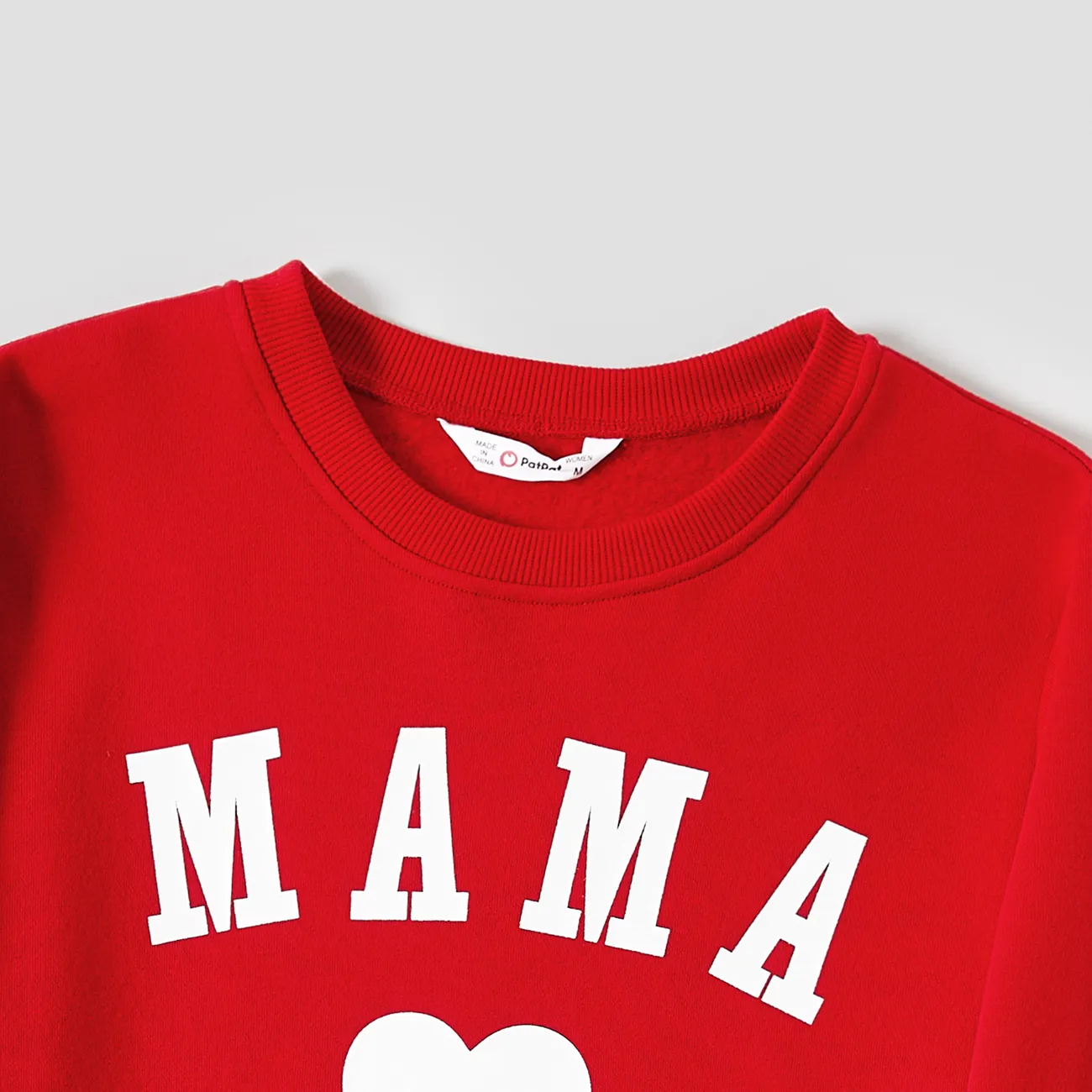 Mommy and Me Solid Letters & Love Print Long-sleeve Tops Only BDT 1,205