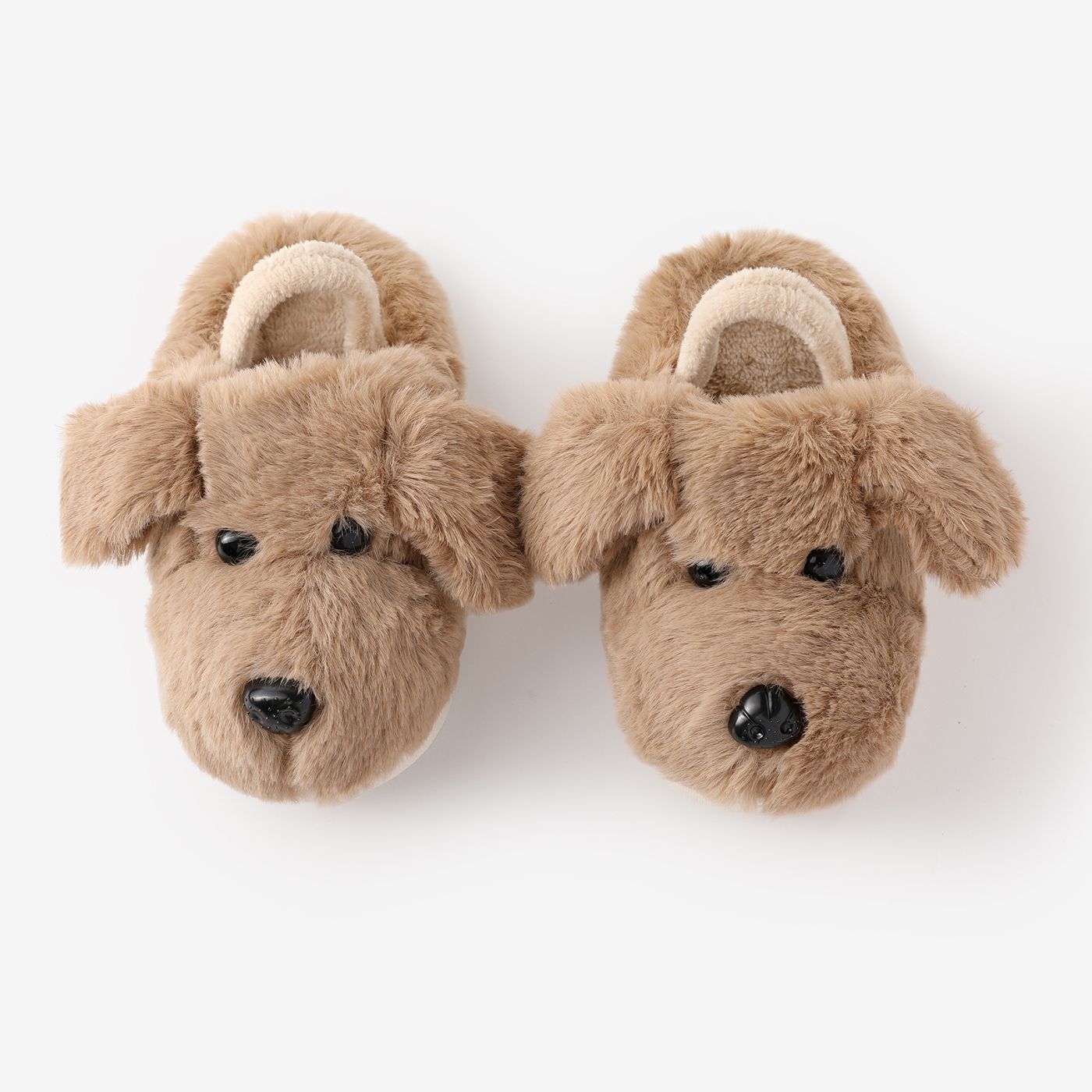 Toddler And Kids Plush Dog Slippers