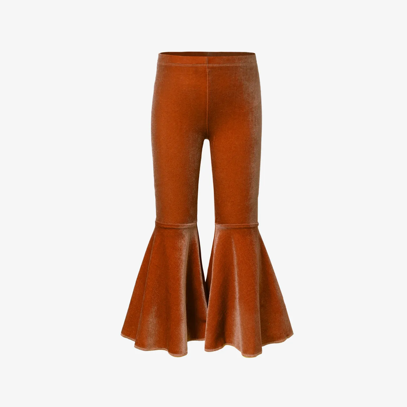 Toddler Girl Casual Flared Leggings YellowBrown
