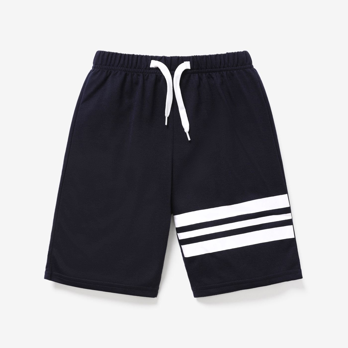 

Kid Boy Stripe Print Elasticized Shorts