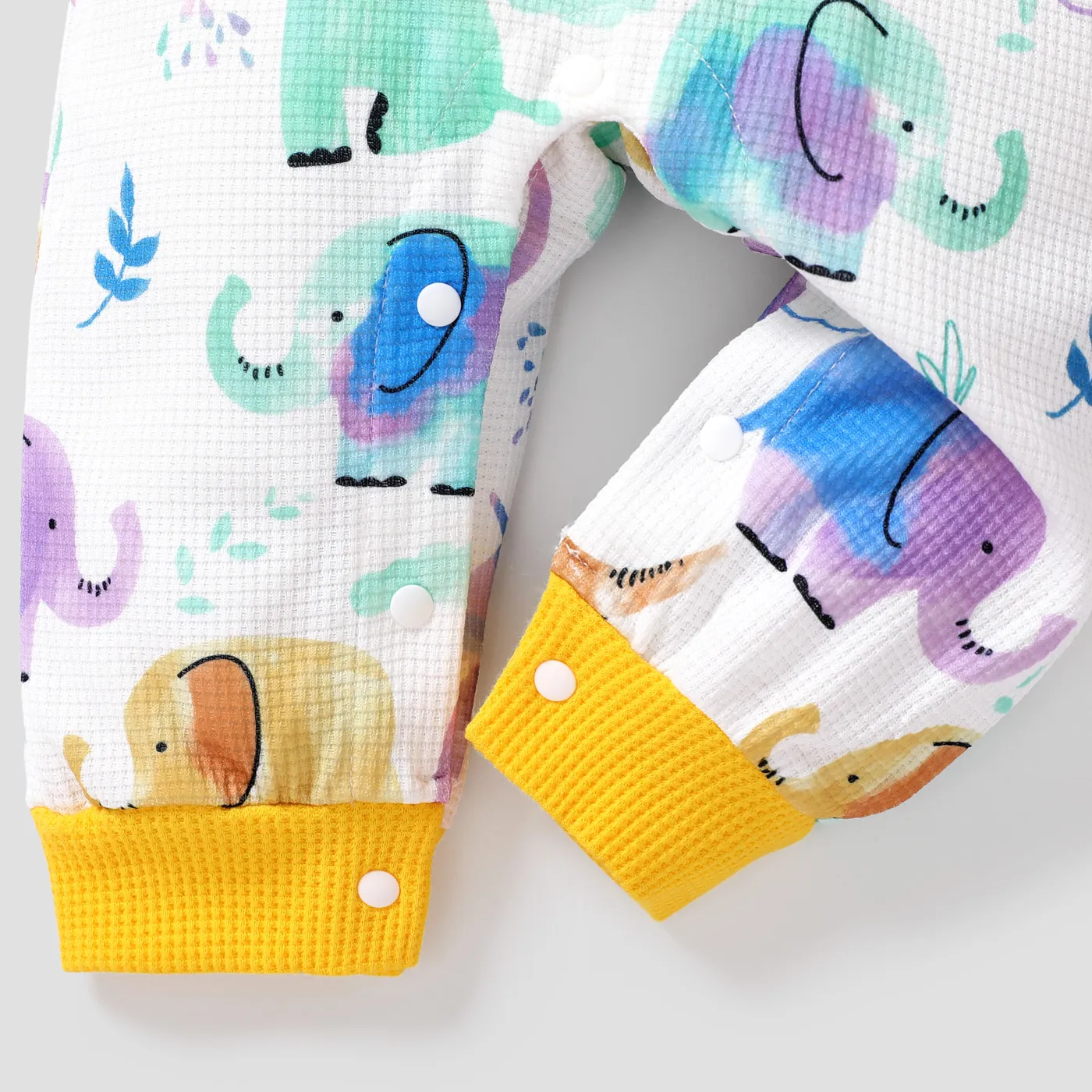 Baby Girl/Boy Animal Pattern Hooded Casual Jumpsuit  image 5
