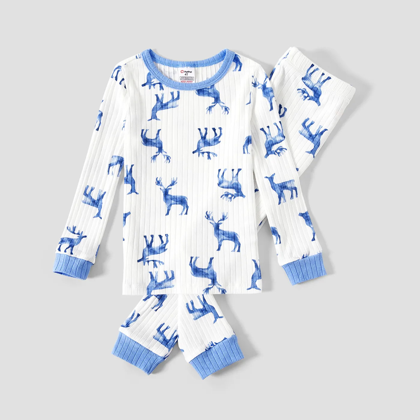 Christmas Matching Deer Print Family Snug- Fitting Pajamas Sets