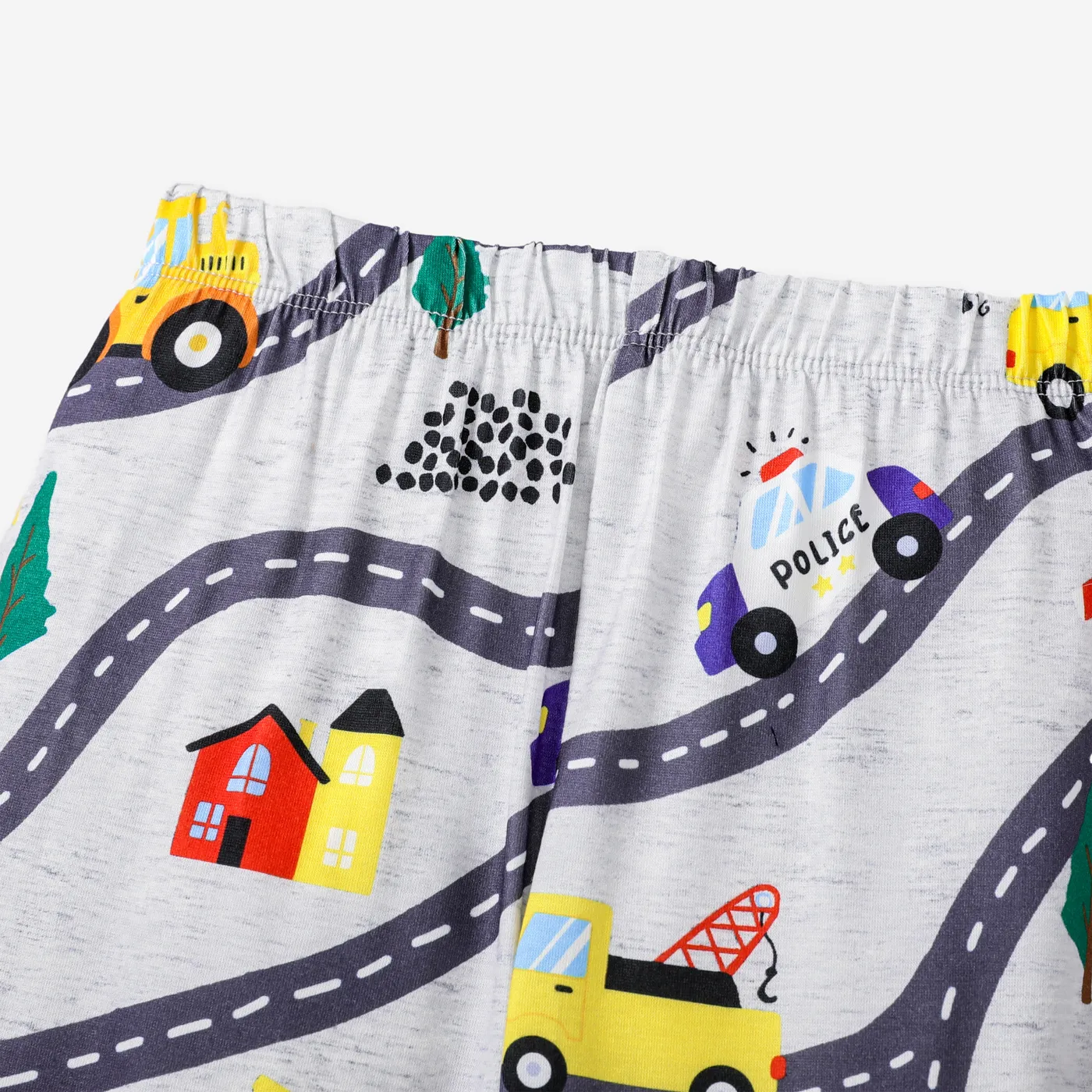 2PCS Kid Boy Fashionable Casual Pajama Top/ Pants Set  WARMGREY image 5