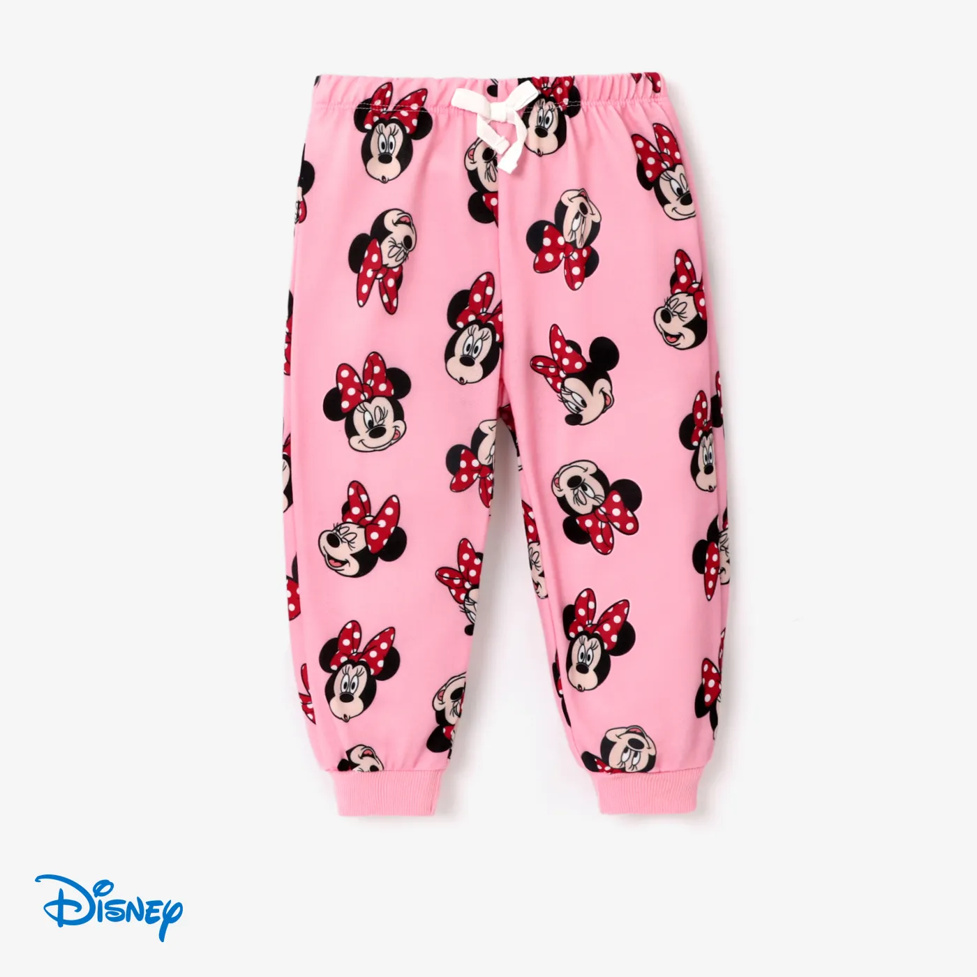 Disney Mickey and Friends Toddler Girl Character Print Long-sleeve Jacket/Pants/Tee Light Pink