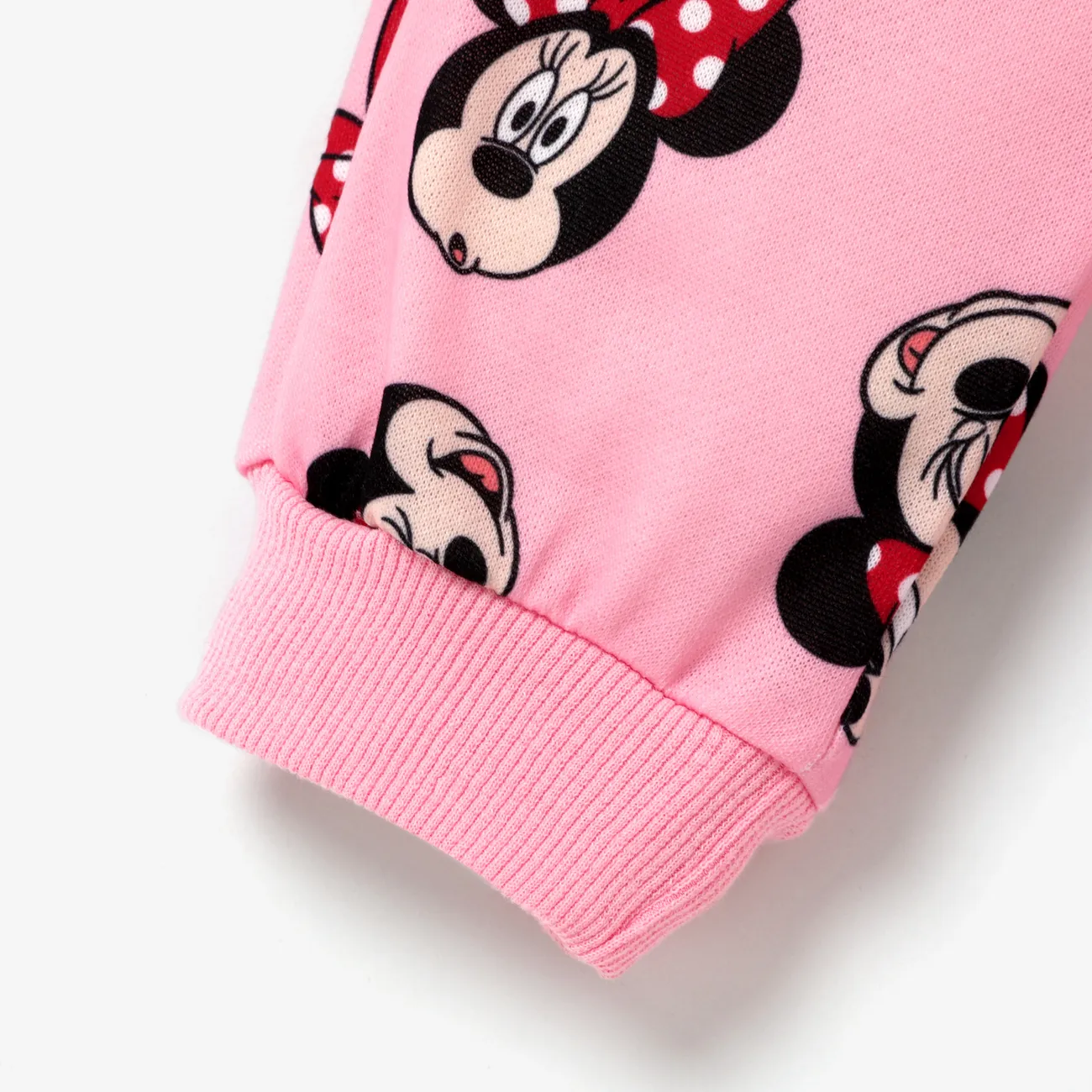 Disney Mickey and Friends Toddler Girl Character Print Long-sleeve Jacket or Pants Light Pink big image 1