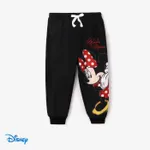 Disney Mickey and Friends Toddler Girl Character Print Long-sleeve Jacket/Pants/Tee Black