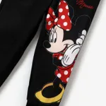Disney Mickey and Friends Toddler Girl Character Print Long-sleeve Jacket/Pants/Tee Black image 3