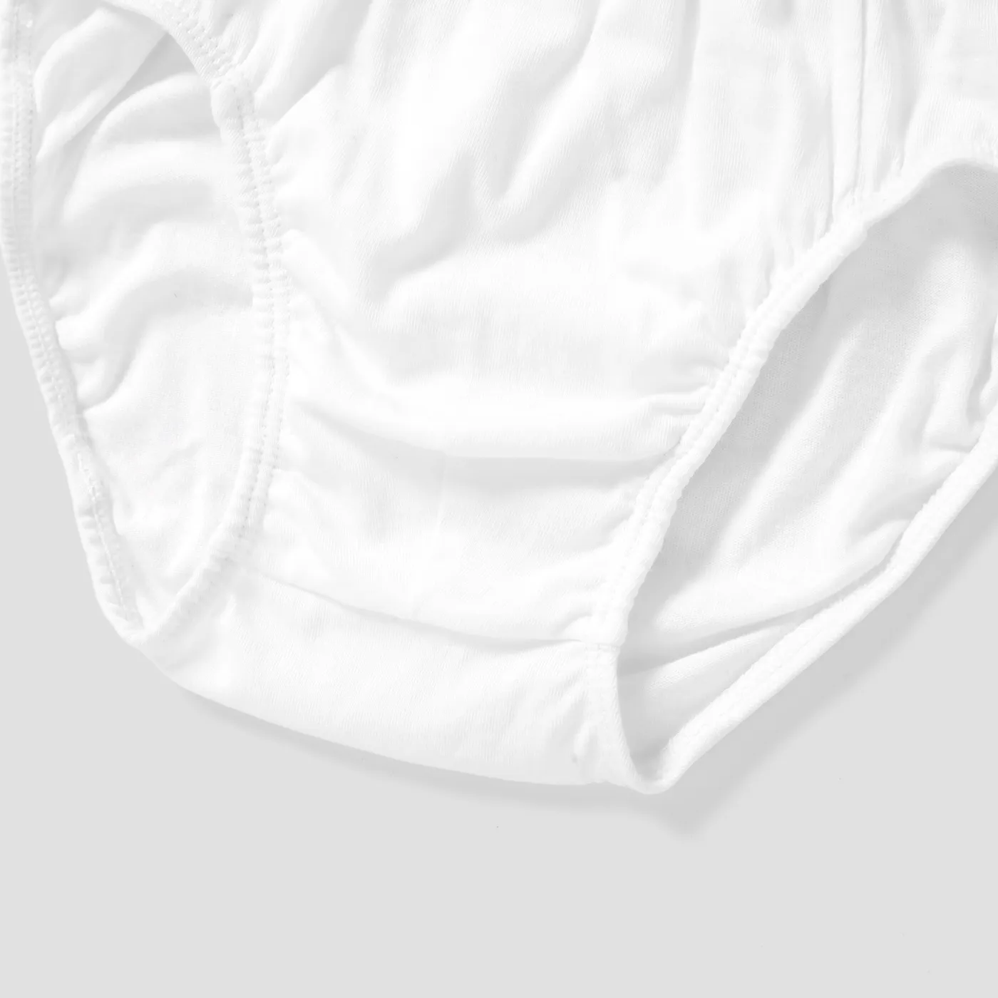 3pcs criança / menino de cor sólida e xadrez básico conjunto de roupas íntimas Bloco de Cor image 6