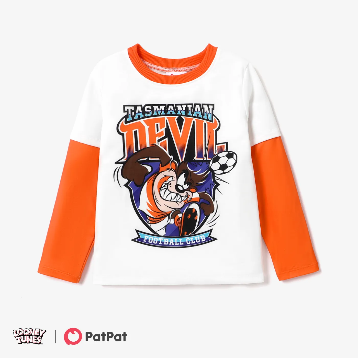 Looney Tunes Criança Conjuntos Menino Personagens Costuras de tecido Branco big image 1